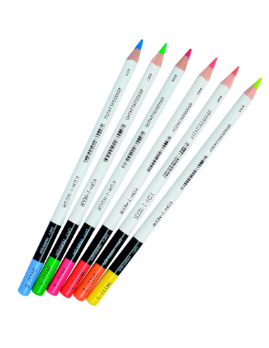 Estuche 6 lápices color NEON