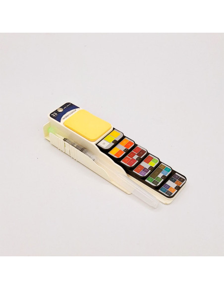 Caja acuarela abanico