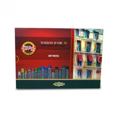 Caja 36 Barras Pastel Colores Surtidos