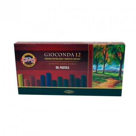 Caja de 12 Barras Pastel al Óleo Gioconda