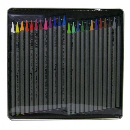 Caja de 24 Minas de Grafito de Colores Acuarelables
