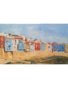 Cuadro Casitas colgantes de La Vila Joiosa por José...