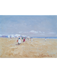 Cuadro playa época parte 3 por José Caballero