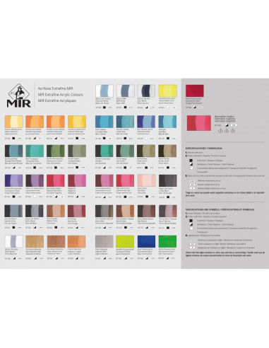 Acrílico MIR Extrafino tubo de 60 ml