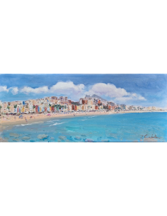 Panorámica La Vila Joiosa y su playa por José Caballero