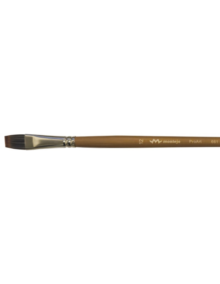 Pincel mango largo Proart Plano serie 661 Montejo