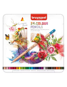 Estuche metálico 24 lápices de colores Expression 2