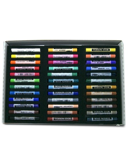 Caja 36 Barras Pastel Colores Surtidos