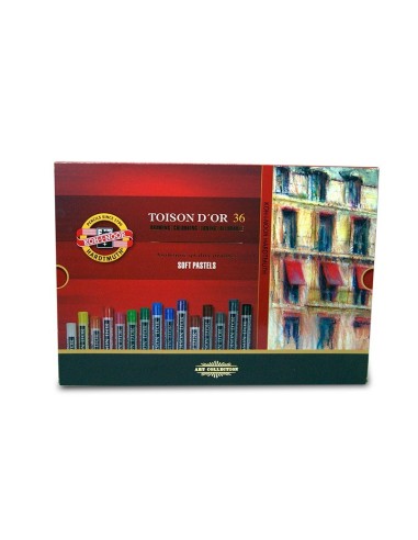 Caja 36 Barras Pastel Colores Surtidos