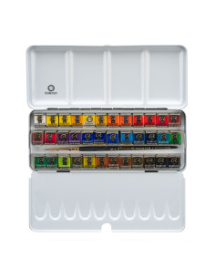 Caja metálica de 24 acuarelas Rembrandt