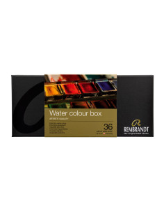 Caja metálica de 24 acuarelas Rembrandt 2