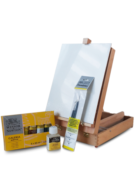 Pack maletín caballete y acrílico Winsor & Newton